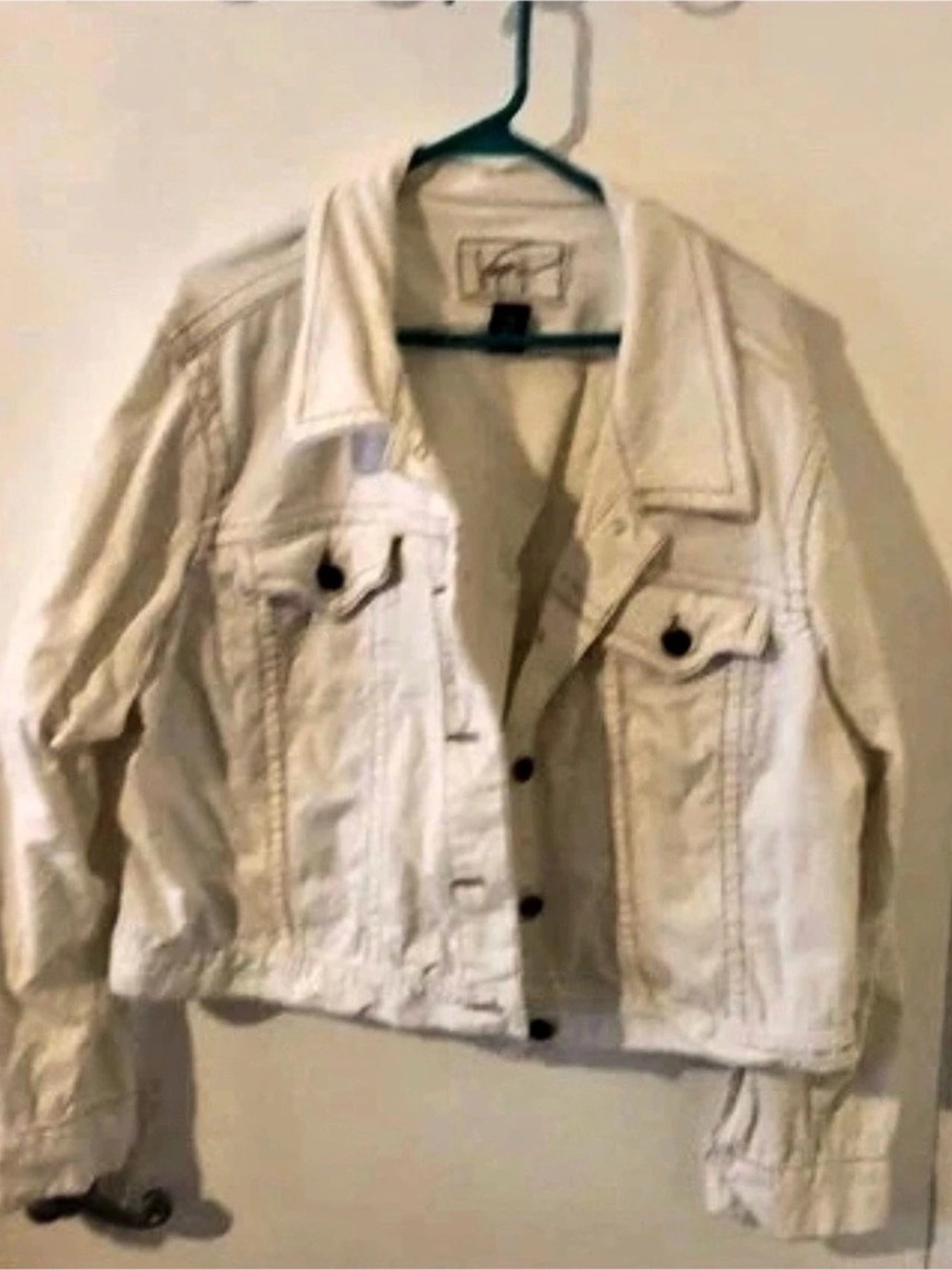Venezia White Jean Jacket Size 2X/28